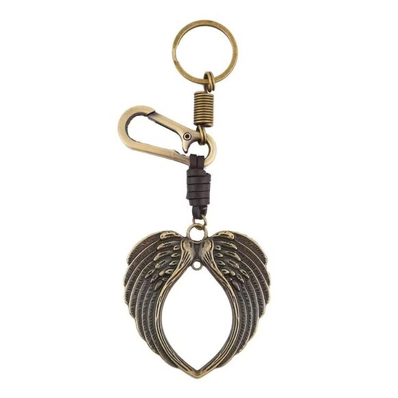 Other - WING Keychain in Faux Leather and Goldtone Gift Box